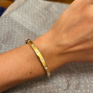 Kate Spade diamond/gold bangle